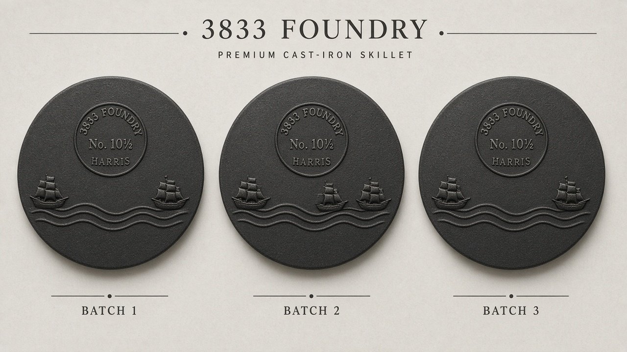 Concept rendering of batch base marks